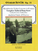 VIOLIN CONCERTO IN E MINOR COMPLETE VIOLIN AND PIANO SCORE cover